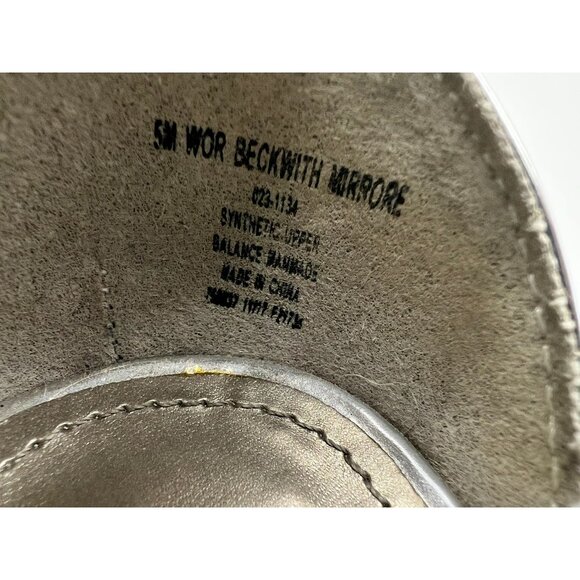 Worthington Womens Metallic Slingback Heeled Sandals Silver Sze 5M Elegant Party - Picture 3 of 11